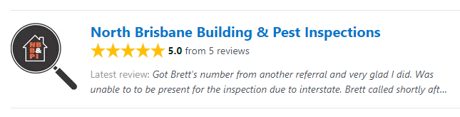North Brisbane Building and Pest Inspection's listing in Product Review website